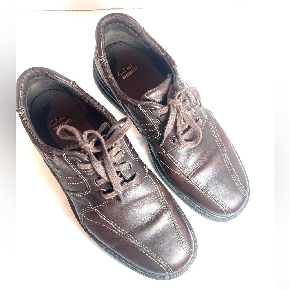 Clarks Sherwin Limit Men’s Brown Leather Oxford Shoes Size 11 M - Picture 12 of 12
